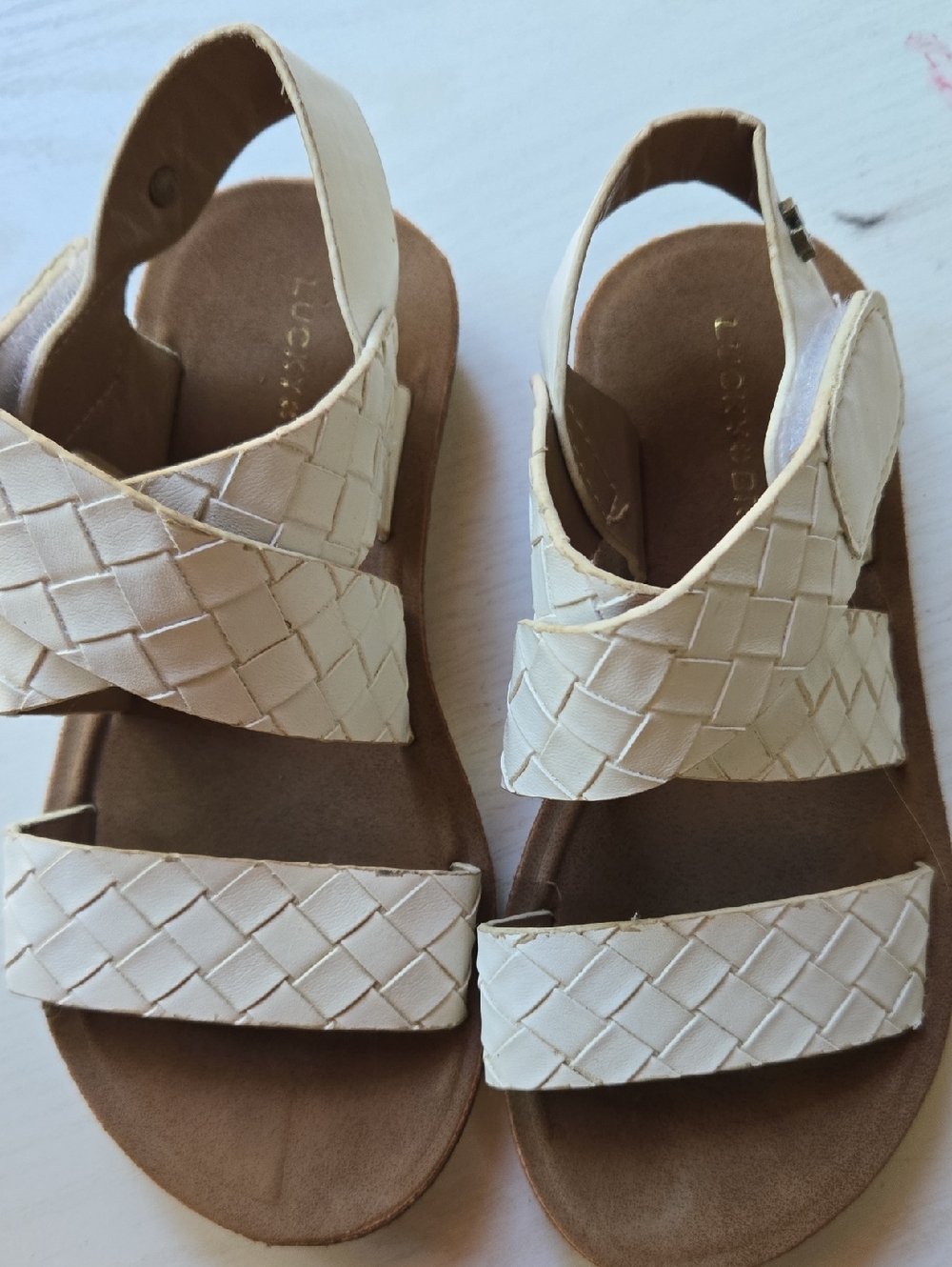 🍀 LUCKY BRAND Woven Slingback Sandals